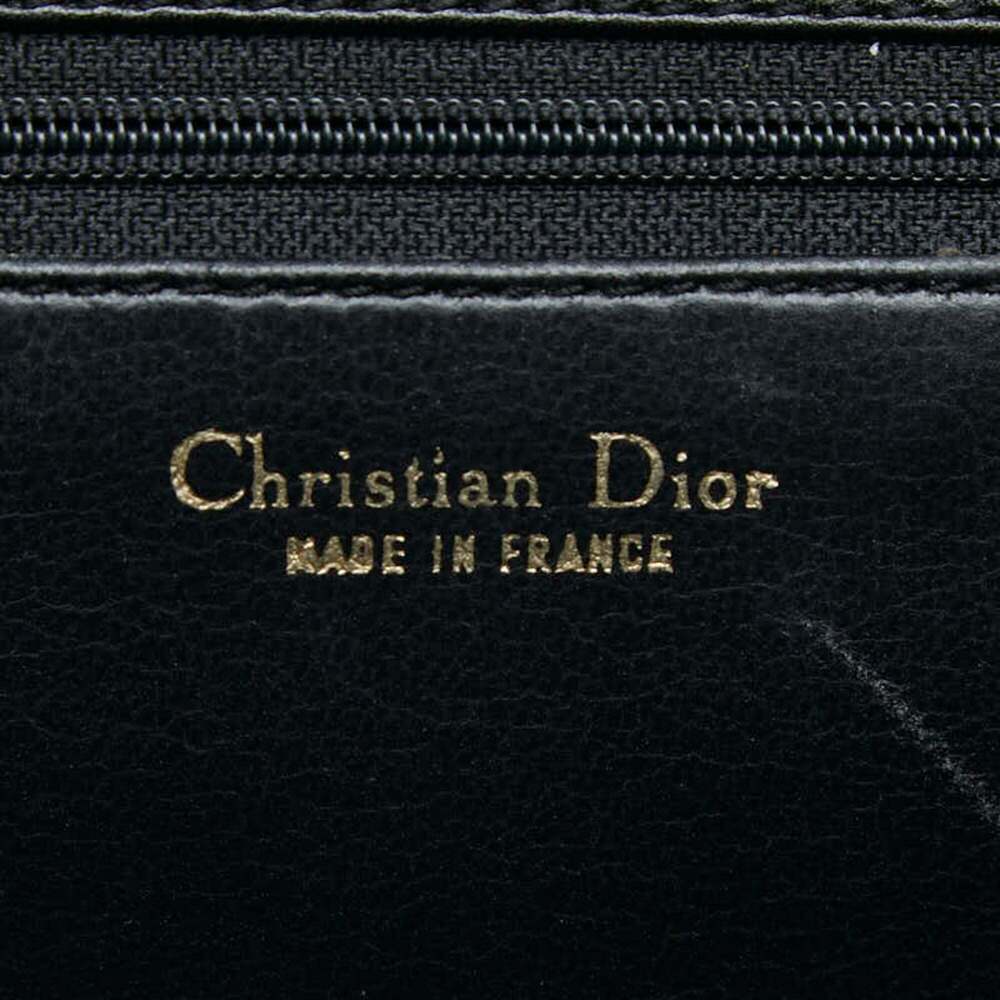 CHRISTIAN DIOR Black Leather Shoulder Bag - Picture 8 of 8